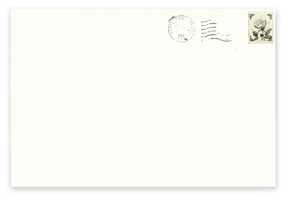 Wedding invitation envelope